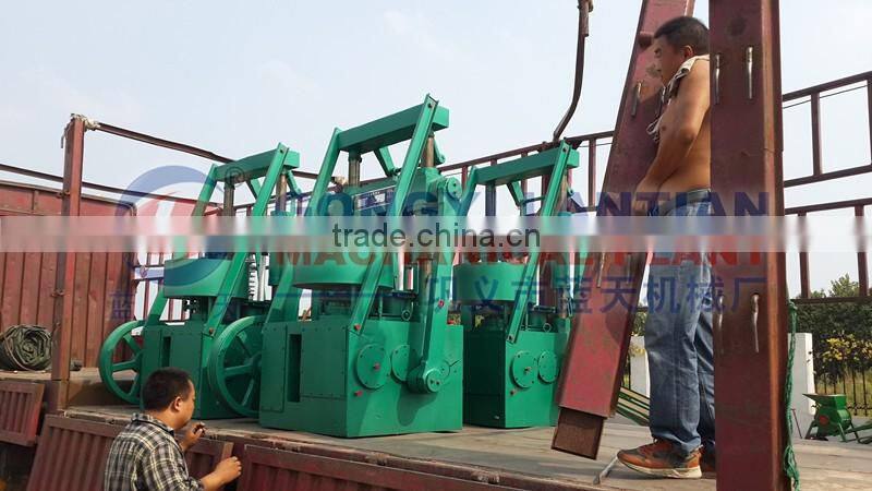 Durable powder shaping briquette production line