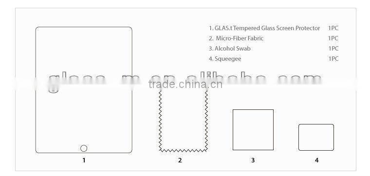 Finger Proof For Ipad mini Tempered Glass Screen Protector/Film/Shield