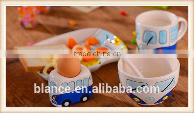 ceramic London bus Children dinner set for baby gift