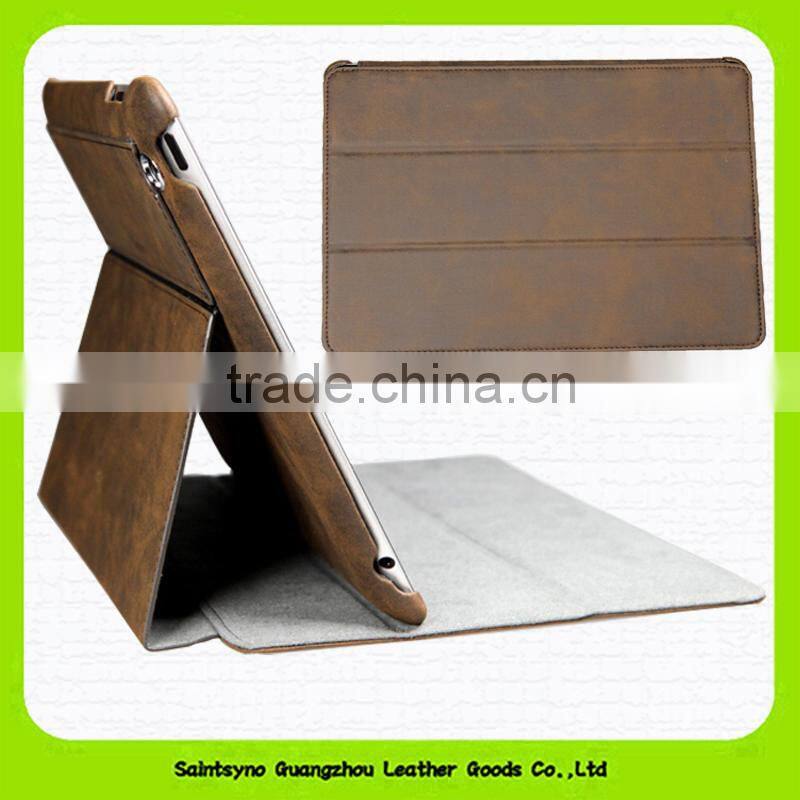 Deep Brown Leather Case For Ipad Or 9 Inch Tablet PC 15039