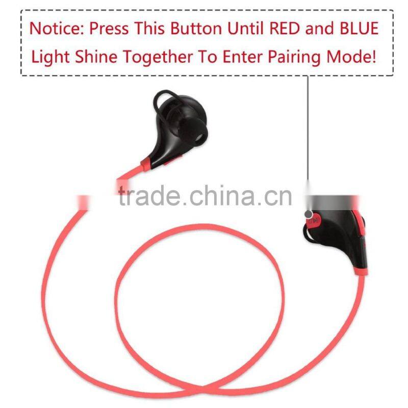 Mini Lightweight Wireless Stereo Sports running neckband bluetooth earphone