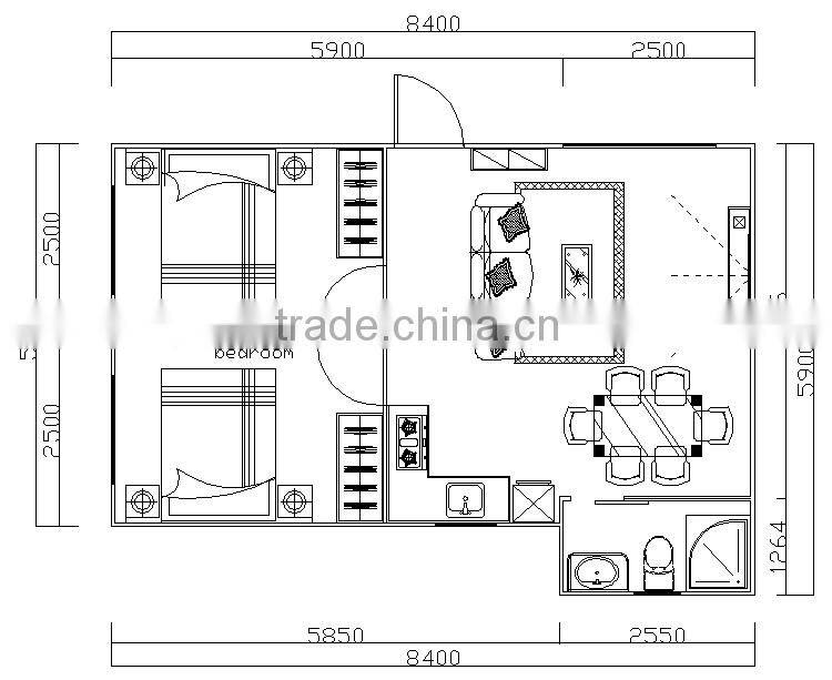 Well-designed Modular Mobile Prefab Villa with CE, ISO Certificates