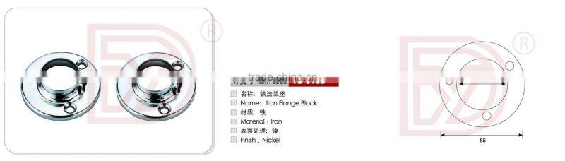 3 hole Flange block/wardrobe hanging rail support