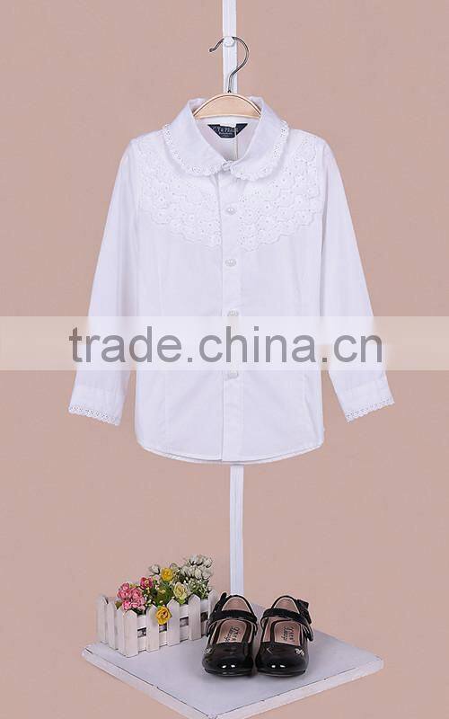 Top fashion long sleeve polo girl shirt