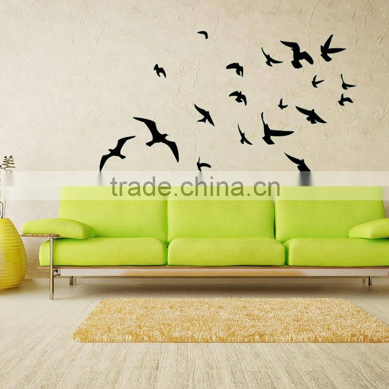 Eco Friendly Removable Self Adhesive Decorative Wall Custom Design Stickers