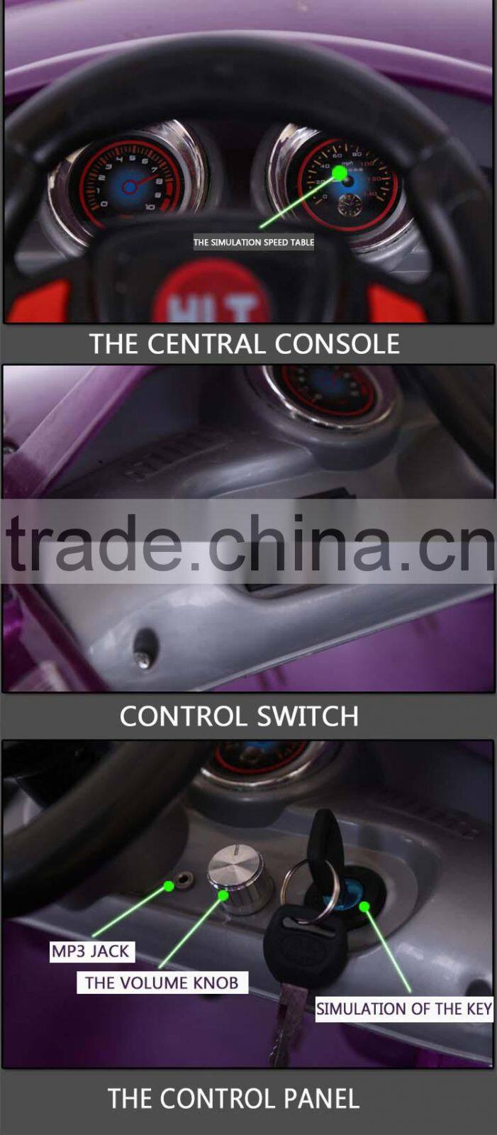 Best gift for your baby! 4 wheels battery powered ride on toy car