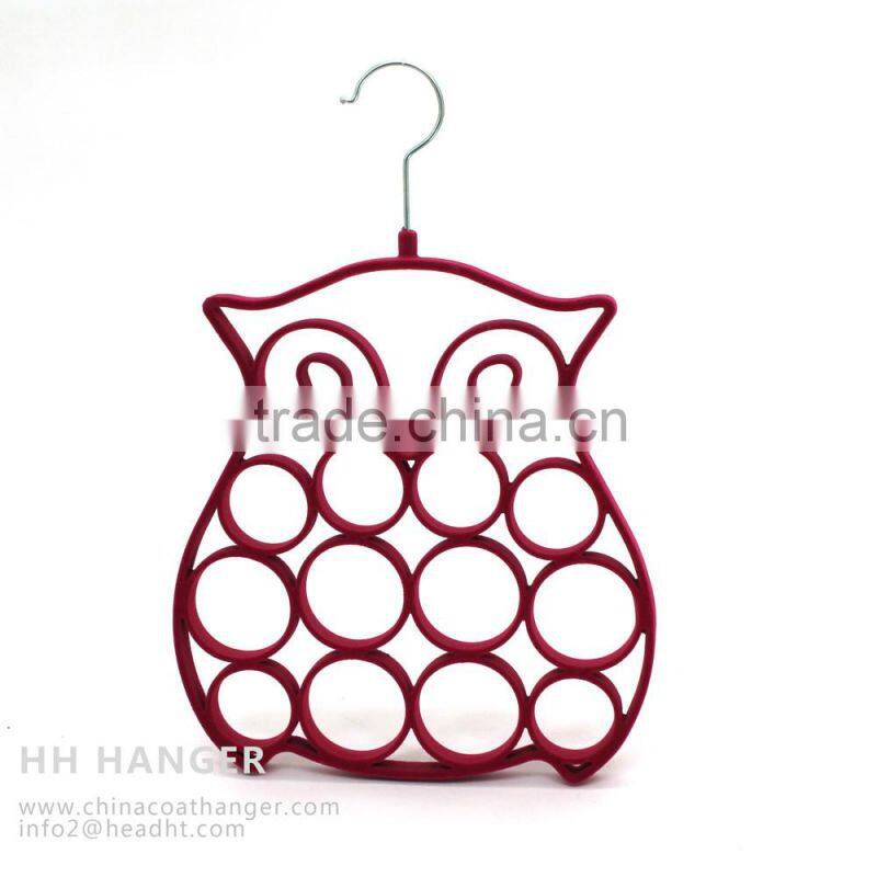 Head brand velvet flocked scarf hanger belt hanger tie hanger
