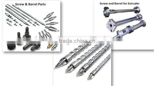 Plastic extruder parallel twin screw and barrel for floor/board extrusion line