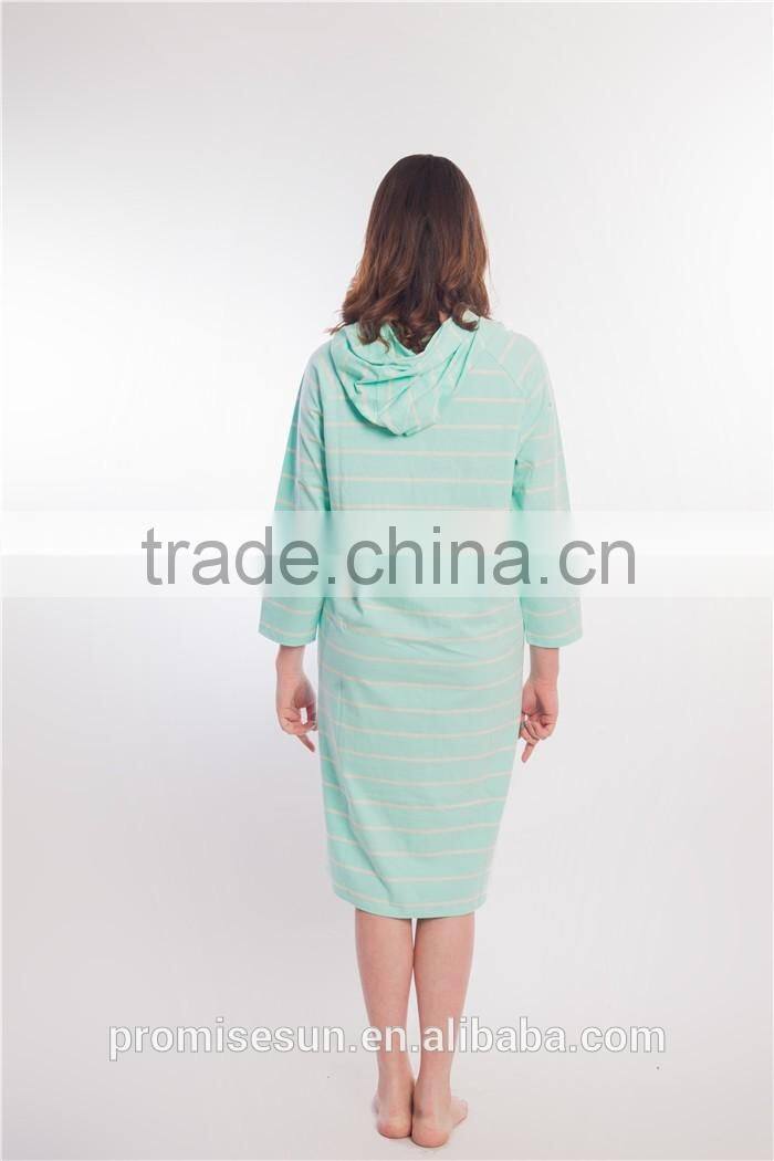 Long stripe casual dresses for women sportswear wholesale