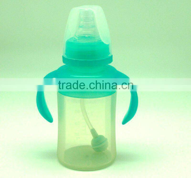 high quality food grade baby feeding bottle with spoon