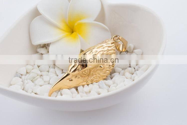 wholesale stainless steel gold plated eagle pendant for mans