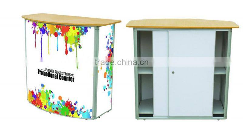 cosmetic folding marketing food promotion display counter
