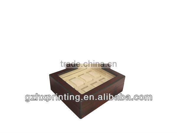 wooden box with dividers WC066
