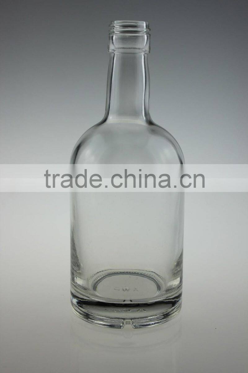 375ML SMALL GLASS LIQUOR BOTTLE VODKA BOTTLE