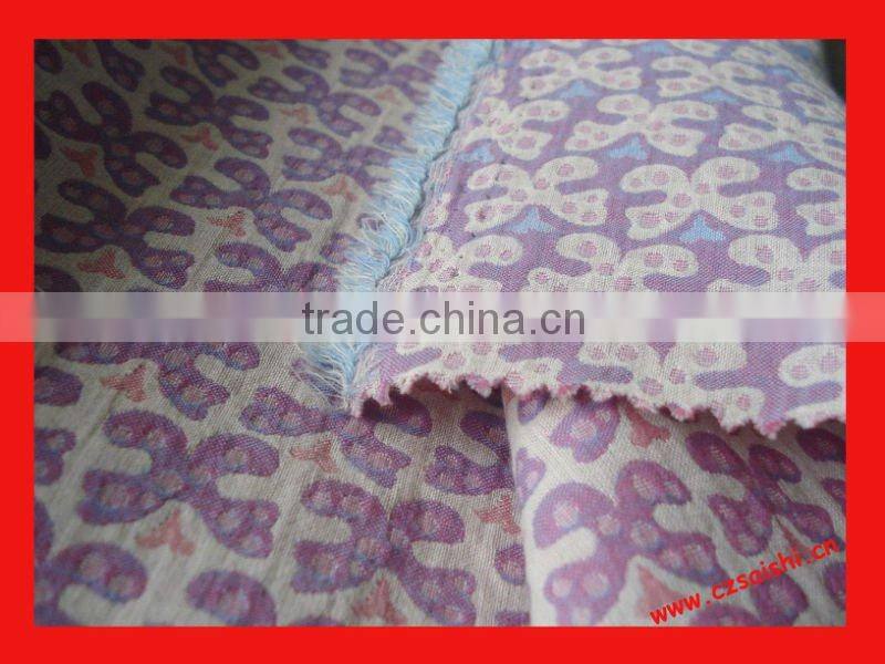 yarn dyed double layer muslin fabric