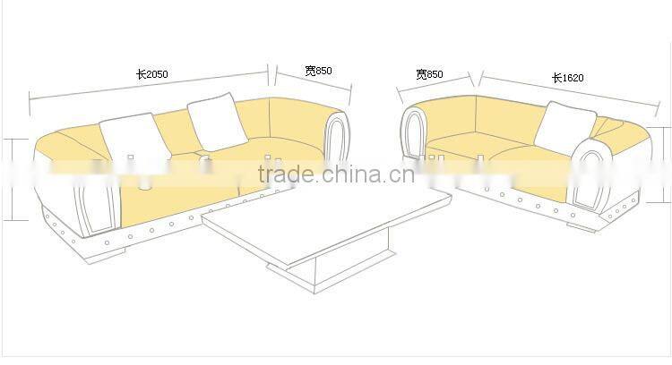 2015 Luxury Dubai Living Room Sofa
