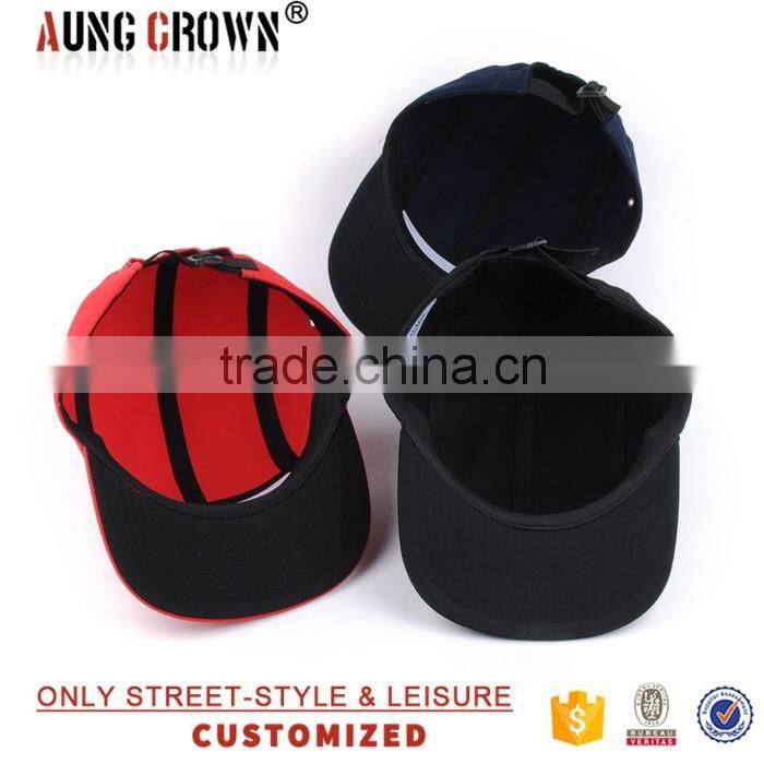 printed logo custom 5 panels adjustable cap
