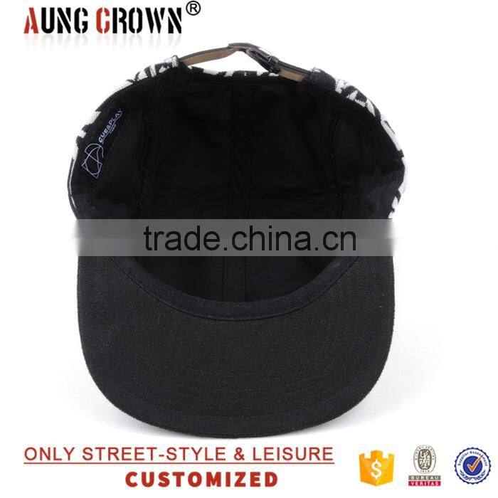 fashion design custom 5 panel camp hat