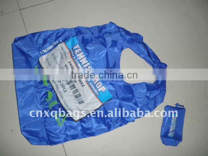 nylon fold bag polyester folding bag non woven folded bag