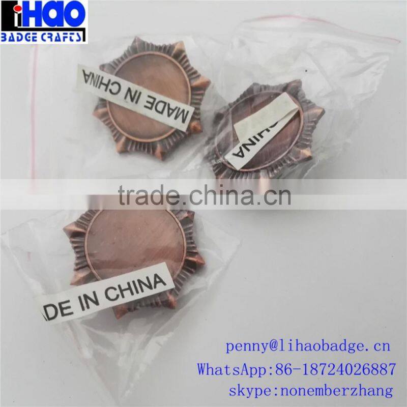 custom made metal badges Creative Blank Metal Lapel Pin Badge