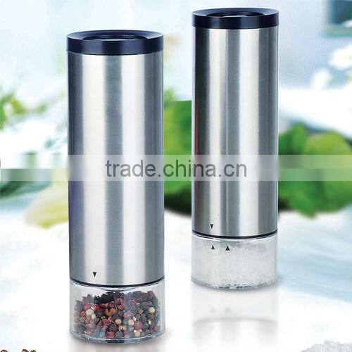new style stainless steel gravity electric pepper mill
