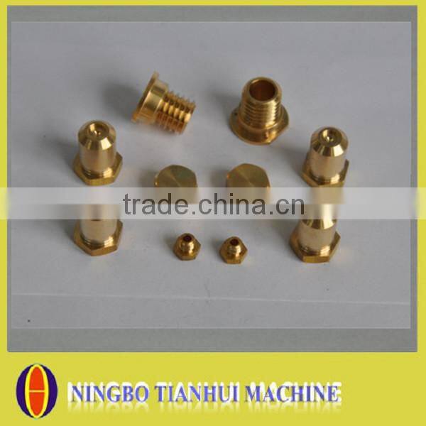 CNC turning machining copper pipe fitting