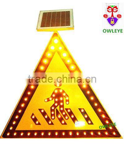 Solar Powered LED Pedestrian Traffic Signs