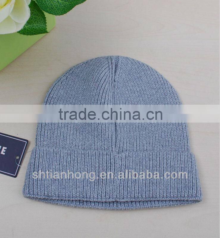 newly knitted winter fashion striped beanie for women