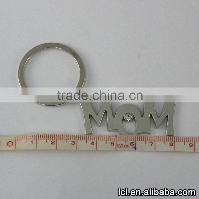 From china keychain with letters MOM, keychain metal maker wholesale