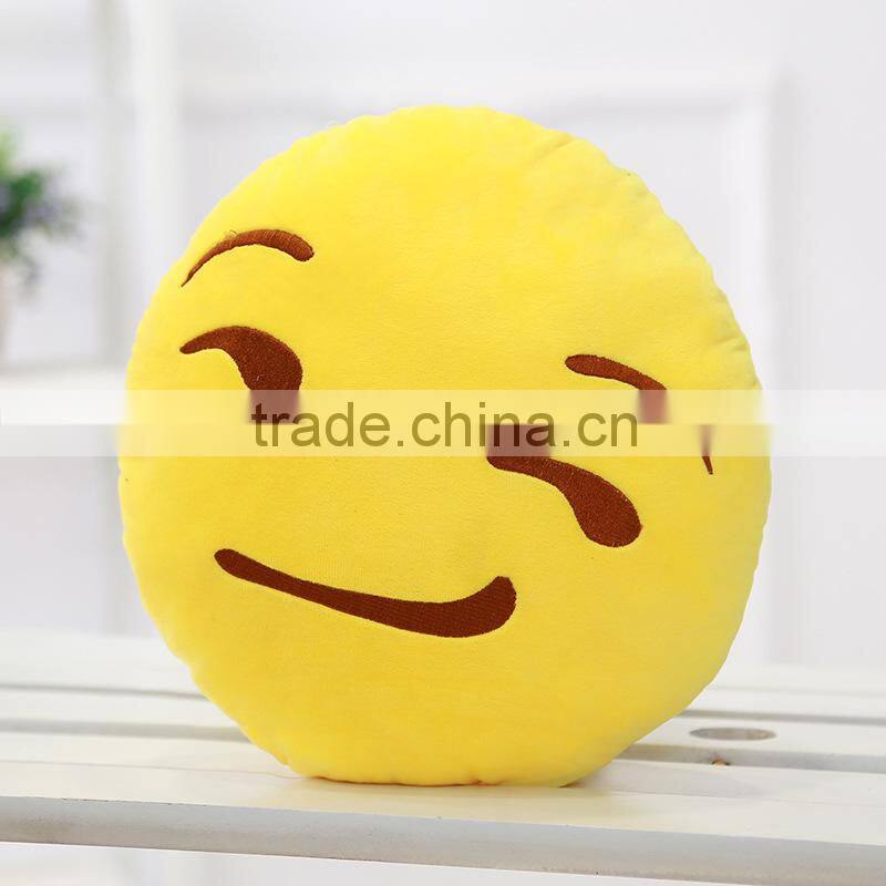 2015 new design emoji pillow, with polyester fiber filling