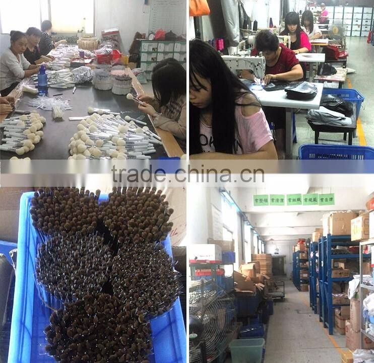 7pcs professional PU bottle oval makeup brush