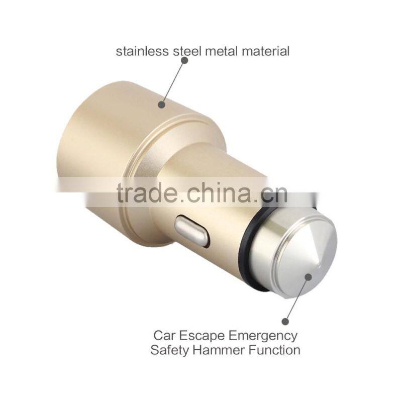 Regent Cheap Escape hammer Dual Usb Car Charger For cell phone Mini Universal Usb Car Charger