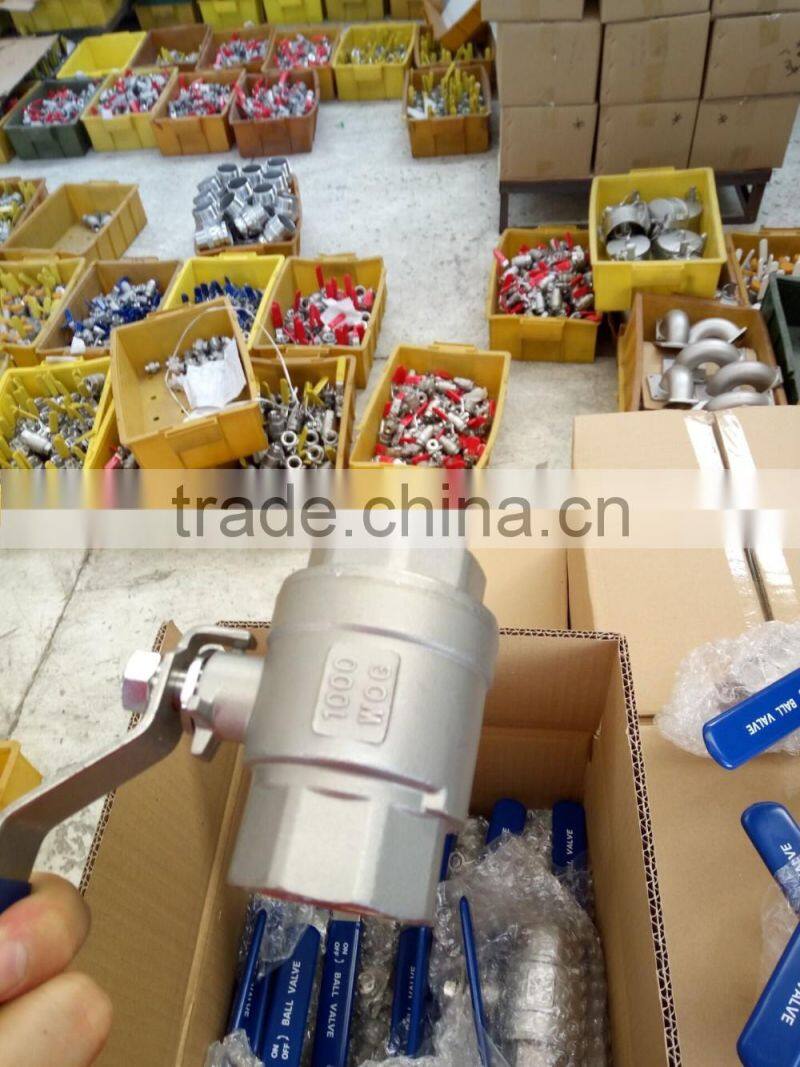 China Manufacture stainless steel threaded ends ball valve casting,quick release ball valve