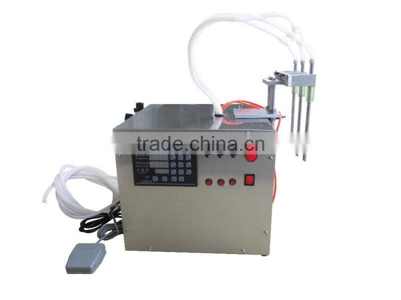Semi automatic customized bottom up 3 heads liquid soap filling machine