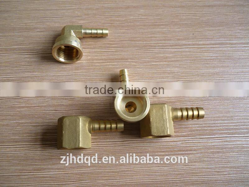 1/8''-1/2''x6/8/10/12 CNC brass female garden hose barb elbow pipe fitting