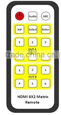 New Product High Quality HDMI 1.4 Matrix 6*2 HDMI Switch Black