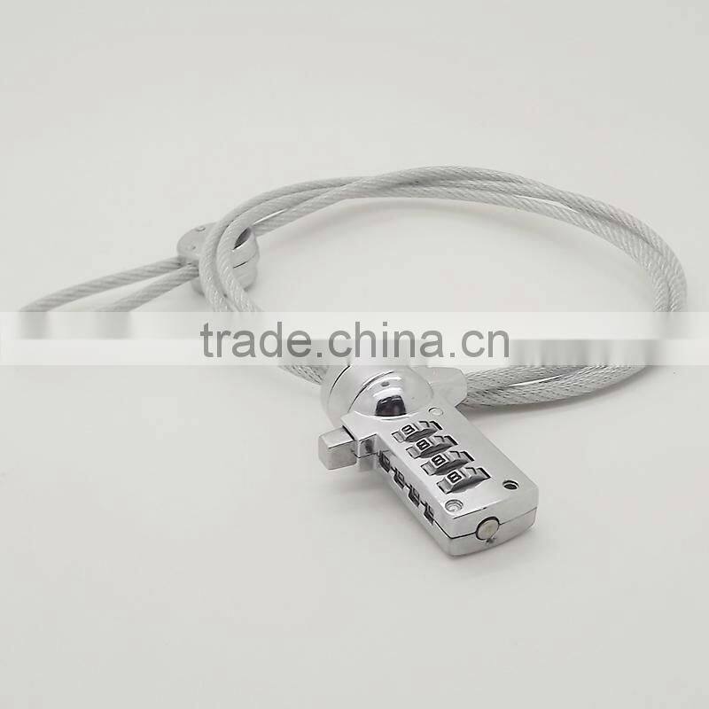 1.2m security laptop Notebook PC Lock Cable Chain with Password