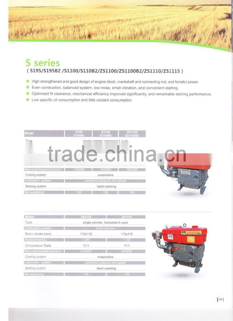 cheap price 2 cylinder diesel engine