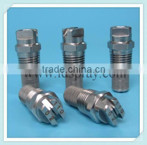Stainless steel ss flat fan filter water spray nozzle