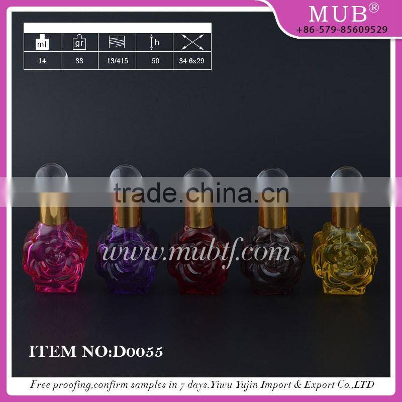 D0054 roll bottle glass bottle aluminum perfume bottle wholesale