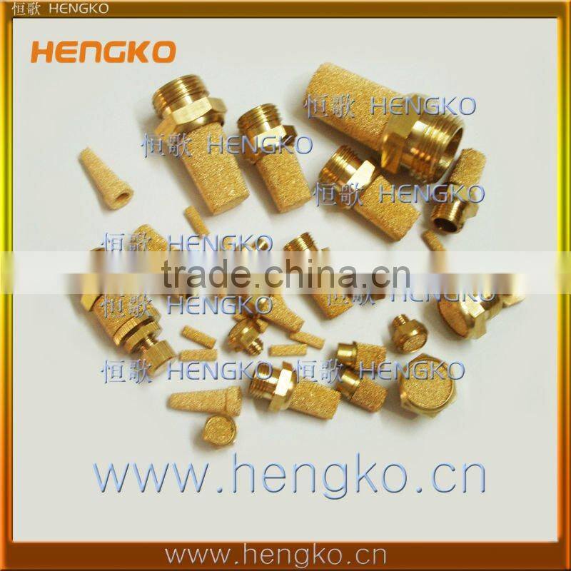 Sintered brass pneumatic muffler air silencer