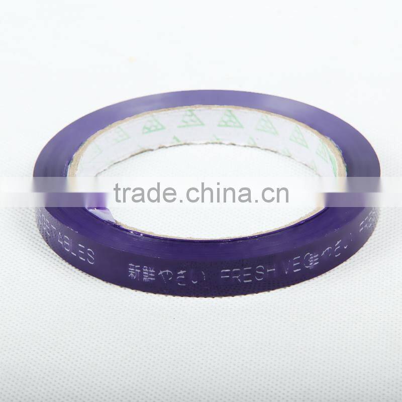 Supermarket Green Vegetables Tape/Bopp Packing Tape For Supermarket