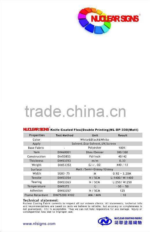 440g Double Sides Digital Printing Flex Banner