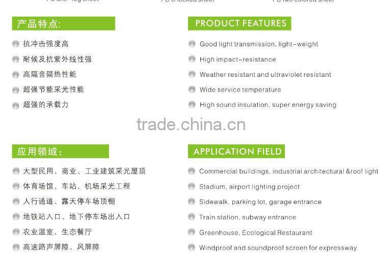 Guangzhou BEGREEN polycarbonate conservatory roof, polycarbonate sheeting for greenhouses, clear plastic sheets