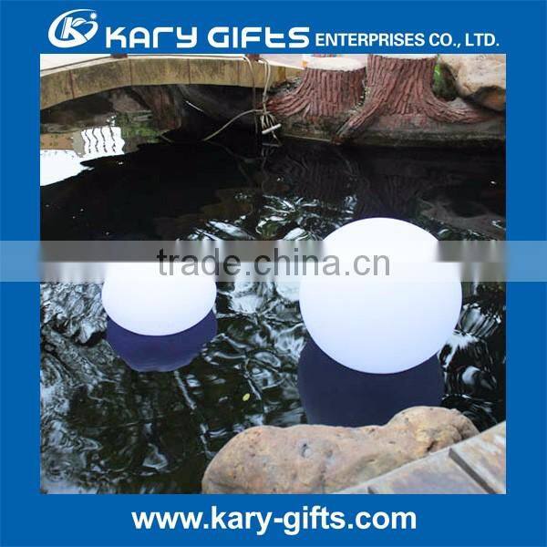 Pe plastic waterproof led floating ball decorative lighting sphere ball