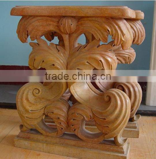 New style onyx carving stone marble table base