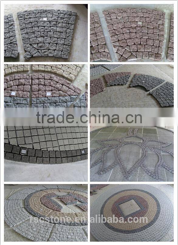 Kerb and paving stone flamed granite;paving stone flame granite;granite paving stone