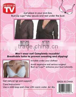 Bust up cups,Bra,silicon bra pad