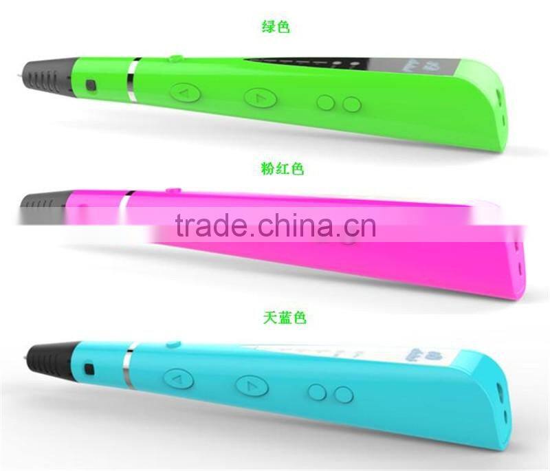 Kids Toy 2016 Magic Promotional Pen 3d Digital 3d Printer Pen 2016 best selling 3D writting pen with 1.75mm ABS PLA filament