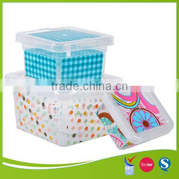 BRC Factory High Quality IML imprint clear pp plastic bins